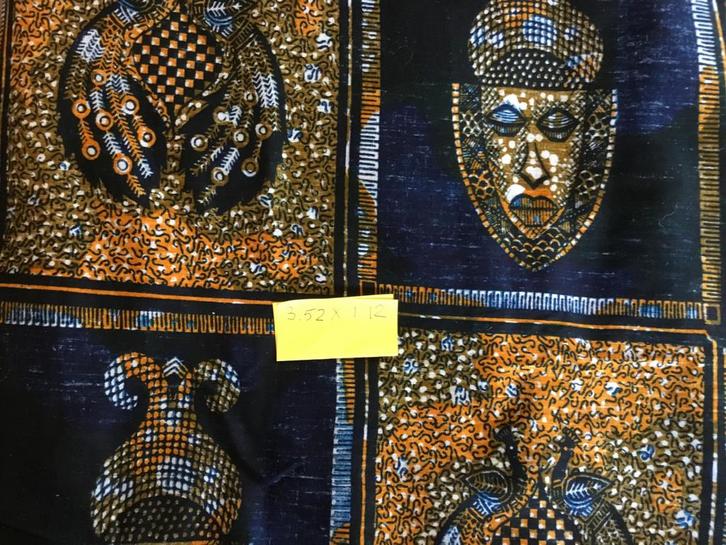 Vier Coupons nieuwe Batikstof - Indonesisch & Nigeriaans, Hobby en Vrije tijd, Stoffen en Lappen, Nieuw, Katoen, 30 tot 120 cm