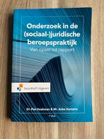 Boek ‘Onderzoek in de (sociaal-)juridische beroepspraktijk, Ophalen of Verzenden, Alpha, Zo goed als nieuw, HBO