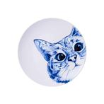 Wandbord poes - koe - konijn - lammetje - geit Delfts Blauw, -, -, Ophalen of Verzenden, Heinen Delfts Blauw