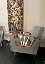 Jaren 50 antieke fauteuils nieuwe bekleding p per stuk, Antiek en Kunst, Antiek | Meubels | Stoelen en Banken, Ophalen