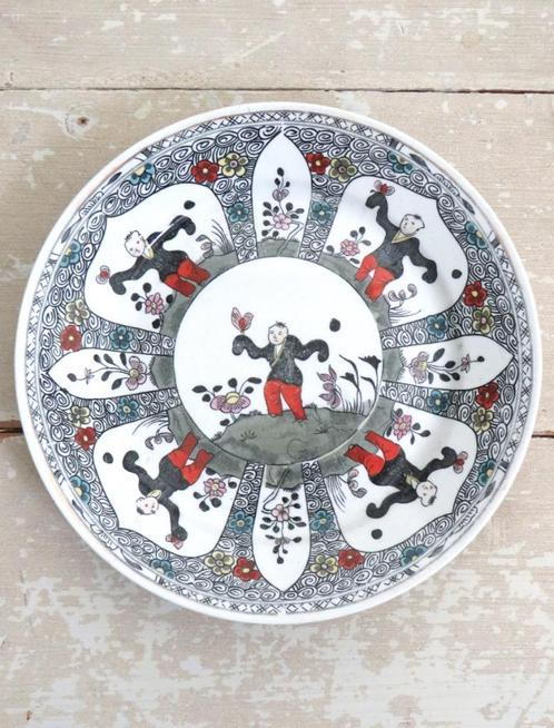 Antiek Chinees bordje “Zotjes”, Antiek en Kunst, Curiosa en Brocante, Ophalen of Verzenden