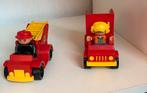 Duplo brandweerwagen en vrachtwagen, Ophalen of Verzenden, Zo goed als nieuw, Duplo