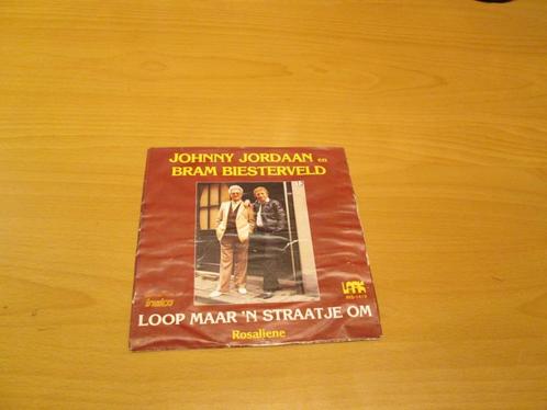 Johnny Jordaan En Bram Biesterveld ‎- Loop Maar 'n Straatje, Cd's en Dvd's, Vinyl Singles, Zo goed als nieuw, Nederlandstalig