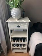 Wijnkast met lade off white, Huis en Inrichting, Woonaccessoires | Wijnrekken, Ophalen, 5 tot 15 flessen, Zo goed als nieuw, 75 cm of meer