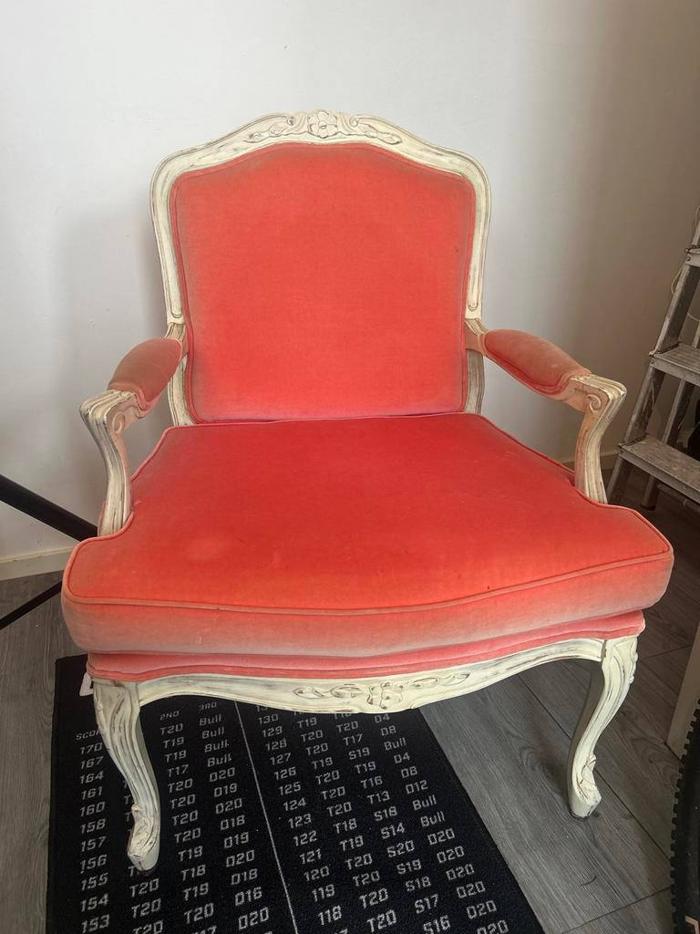 Antieke fauteuil in Louis XV-stijl, Antiek en Kunst, Ophalen of Verzenden