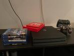 PS4 Pro 1TB + 2 controllers + 6 games | Compleet & werkend, Met games, Met 2 controllers, Ophalen of Verzenden, Zo goed als nieuw