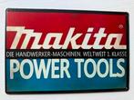 Makita Power Tools Wandbord  Metaal 30 bij 20, Ophalen of Verzenden, Zo goed als nieuw, Reclamebord