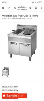 Foodtruck Gas frieteuse, Witgoed en Apparatuur, Frituurpannen, 4 liter of meer, Ophalen, Zo goed als nieuw, Duo-friteuse