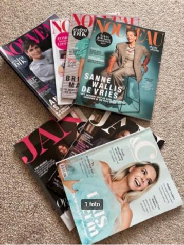 7 x luxe tijdschriften (Nouveau/Jan/&C) beschikbaar voor biedingen