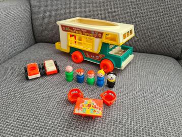 Fisher price little People family play vintage camper 