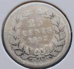 25 cent 1892 - Wilhelmina Fr, Postzegels en Munten, Munten | Nederland, Zilver, Koningin Wilhelmina, Losse munt, 25 cent