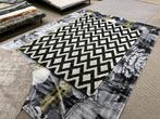 Vloerkleed / Karpet Brinker Geometrics Beige/Zwart 170x230cm, Nieuw, 200 cm of meer, 150 tot 200 cm, Rechthoekig