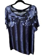 Isabel de Pedro top t-shirt paarsblauw zwart 38/40, Maat 38/40 (M), Verzenden, Zwart, Isabel de Pedro