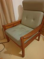Vintage Dyrlund fauteuil,  met hocker., Antiek en Kunst, Ophalen of Verzenden