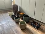 Diverse bloempotten, Ophalen, Rond, Zo goed als nieuw, Minder dan 25 cm