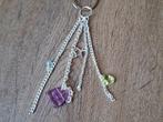 Tassenhanger : Zilverkleurig met klein paars tasje !!, Info@keycharms.nl, Overige typen, Nieuw, Medemblik