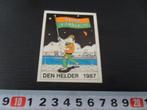 sticker 1987 strip scouting avond vierdaagse den helder *, Verzamelen, Stickers, Ophalen, Zo goed als nieuw, Bedrijf of Vereniging