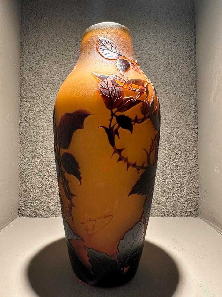 D'Argental  Árt Nouveau vaas 1920 Frankrijk, Antiek en Kunst, Antiek | Glas en Kristal, Ophalen of Verzenden