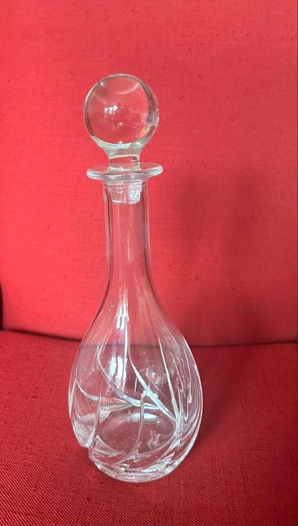 Kristallen Karaf met Stop t.e.a.b, Huis en Inrichting, Lampen | Kroonluchters, Gebruikt, Ophalen of Verzenden