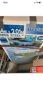 Bestway zwembad 4x2x1 met vele toebehoren, Tuin en Terras, Zwembaden, Ophalen, Gebruikt, 200 tot 300 cm, 80 tot 120 cm
