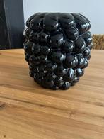 mooi grote zwarte glazen vaas met bollen, Ophalen, Zwart, Minder dan 50 cm, Glas