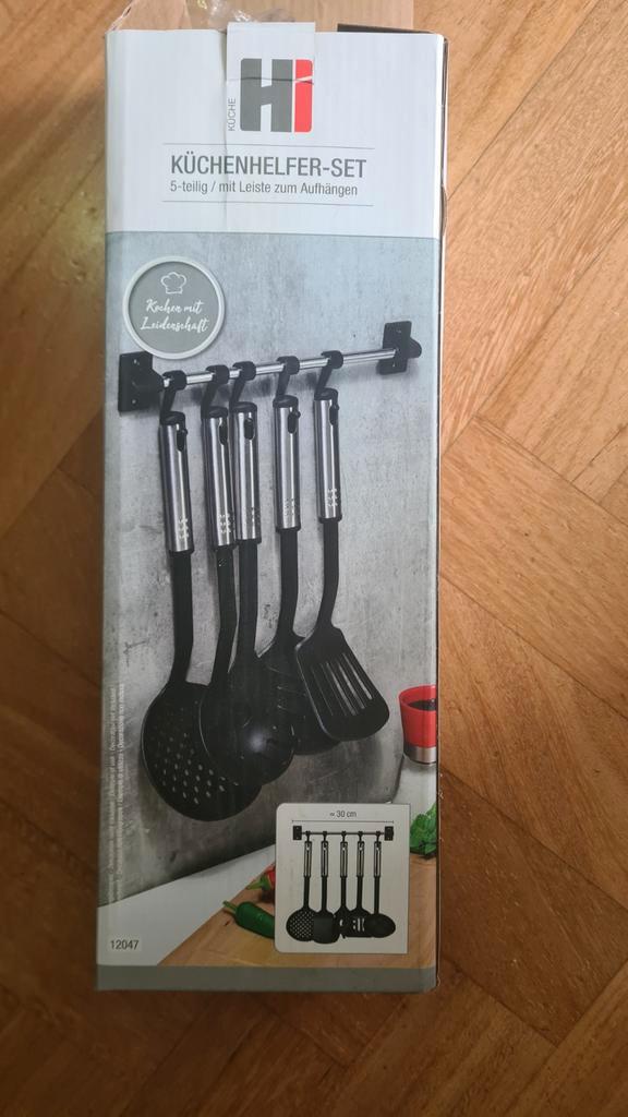 Keukengerei Set - 5-delig met ophangstrip, Huis en Inrichting, Keuken | Keukenbenodigdheden, Nieuw, Ophalen of Verzenden