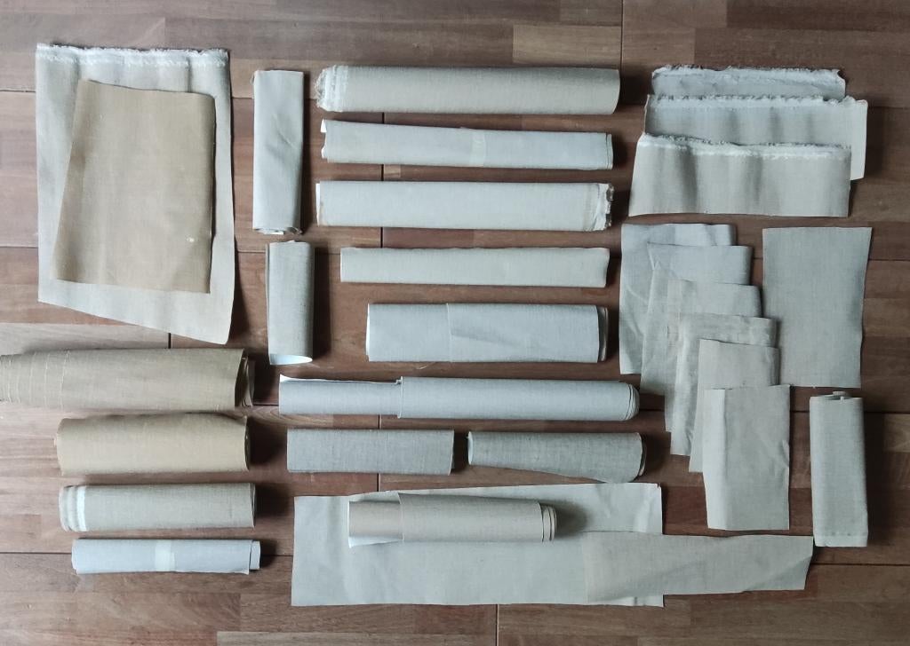 Schilderslinnen restjes, Ophalen of Verzenden, Gebruikt, Doek