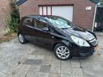 Opel Corsa 1.2 16V 5D 2008 Zwart, Auto's, Voorwielaandrijving, Stof, 4 cilinders, 1229 cc
