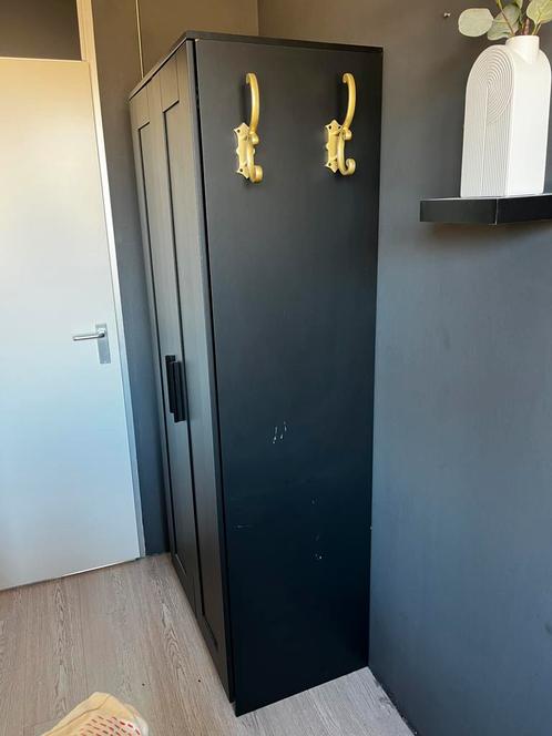 Ikea kast brimnes zwart bruin, Huis en Inrichting, Kasten | Lockerkasten, Zo goed als nieuw, Ophalen