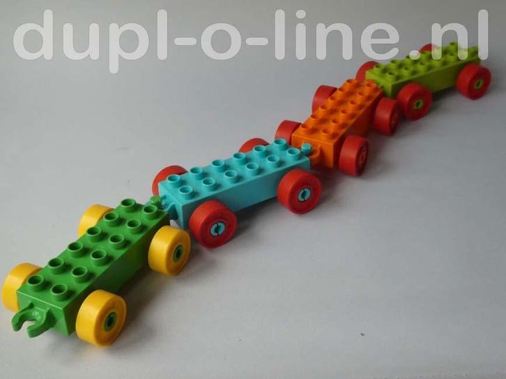 duplo aanhangers, treintjes, karretjes, Kinderen en Baby's, Speelgoed | Duplo en Lego, Gebruikt, Duplo, Ophalen of Verzenden