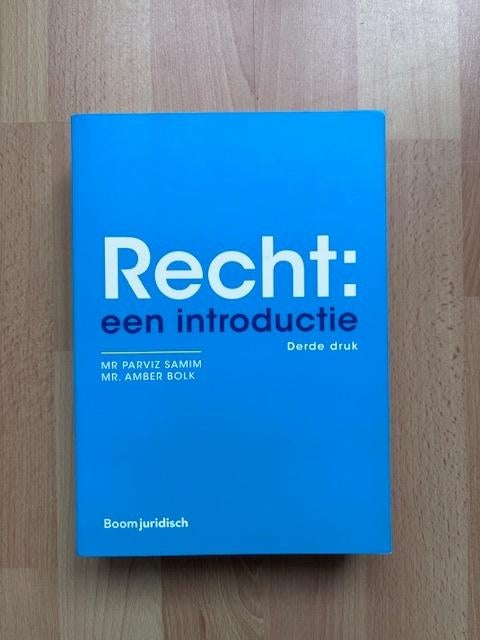 Recht: een introductie, IVK, Overige vakken, Parviz Samim, Ophalen of Verzenden, Zo goed als nieuw
