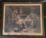 Oude kopie Jan Steen, wel heel oud, het driekoningenfeest, Antiek en Kunst, Ophalen of Verzenden