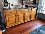 Dressoir handgemaakt licht eikenhout 4 deurs en 4 lades, Ophalen, Eikenhout, Zo goed als nieuw, 200 cm of meer
