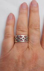 Zilveren vintage ring maat 18.25 nr.997, 18 tot 19, Verzenden, Zo goed als nieuw, Dame
