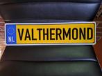 kentekenplaat VALTHERMOND, Ophalen, Nieuw, Reclamebord