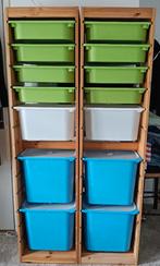 2 Ikea Trofast kasten onbewerkt hout (hoog model 176cm), Ophalen, Zo goed als nieuw, 75 tot 100 cm, Minder dan 50 cm