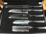 Damascus messen set, Ophalen of Verzenden, Zo goed als nieuw, Rvs of Chroom