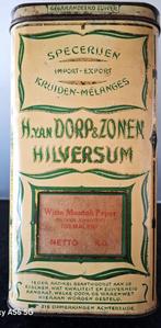 BLIK VAN DE FIRMA H. VAN DORP & ZONEN  HILVERSUM., Verzamelen, Ophalen of Verzenden, Gebruikt, Overige, Overige merken