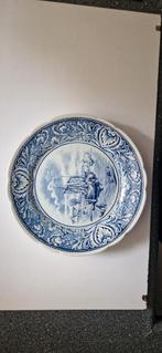 Delfts Blauw Wandbord met Scheepsmotief, Antiek en Kunst, Ophalen of Verzenden