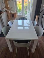Hoogglans eettafel, Ophalen, Gebruikt, Rechthoekig, 50 tot 100 cm