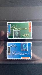 Suriname 995/96 zegel op zegel postfr/2524, Ophalen of Verzenden