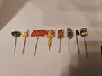 8 speldjes van bedrijven, Verzamelen, Speldjes, Pins en Buttons, Ophalen of Verzenden, Gebruikt, Overige onderwerpen, Speldje of Pin