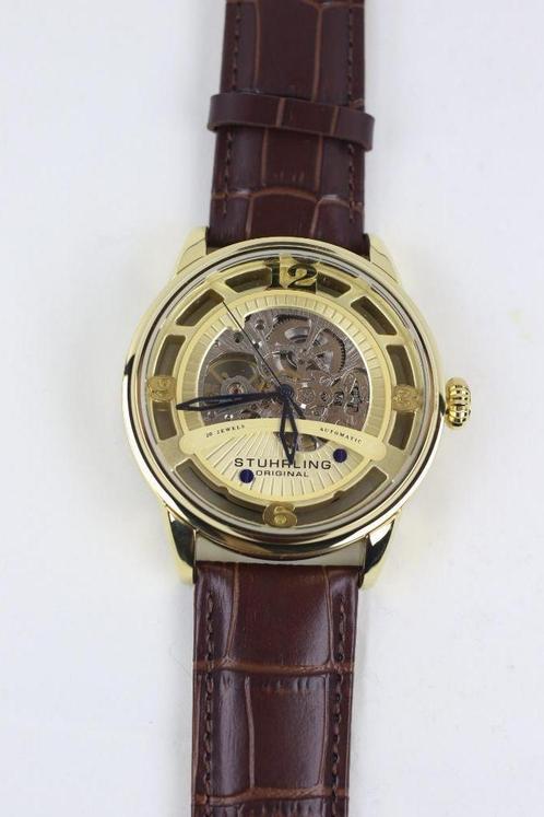 Heren horloge Stührling Original Automatic Bridge Skeleton, Sieraden, Tassen en Uiterlijk, Horloges | Heren, Nieuw, Polshorloge
