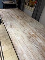 Houten Eettafel, Ophalen, 100 tot 150 cm, 200 cm of meer, Zo goed als nieuw