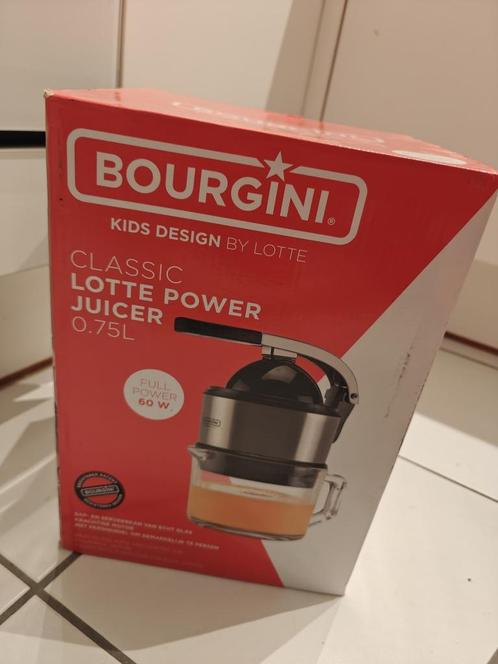 Bourgini Lotte Power Juicer - 0.75L - 60W, Witgoed en Apparatuur, Juicers, Nieuw, Slowjuicer, Elektrisch, Ophalen of Verzenden
