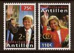 Nederlandse Antillen 1376/7 pfr Koninklijk huwelijk 2002, Verzenden, Postfris