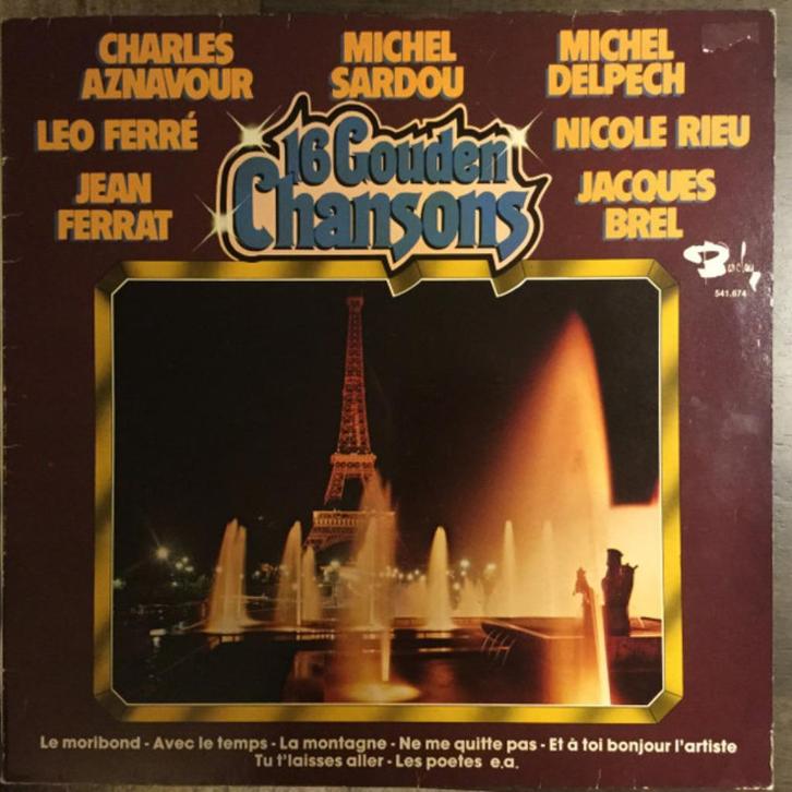 16 Gouden Chansons  Originele LP Nieuw., Cd's en Dvd's, Vinyl | Wereldmuziek, Nieuw in verpakking, Overige soorten, 12 inch, Ophalen of Verzenden