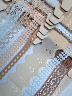 Supermooie partij brocante naturelle vintage kanten, 9 kaart, Ophalen of Verzenden, Nieuw, Kant