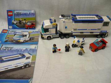 Lego city 7288 Mobiele politiepost, auto, motor, 3 minifigs beschikbaar voor biedingen