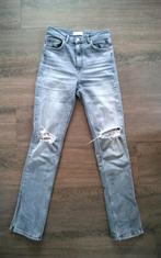 Grijze split jeans van de Zara, maat 38, Zara, Grijs, W28 - W29 (confectie 36), Ophalen of Verzenden